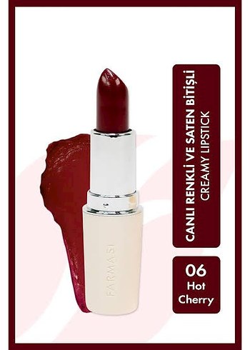 Bordo Renkli Krem Ruj - Hot Cherry 06