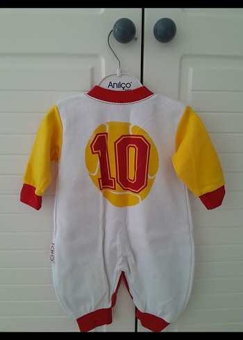 Uzun Kollu Renkli Bebek Tulum ve Patik 3 ay - Görsel 2