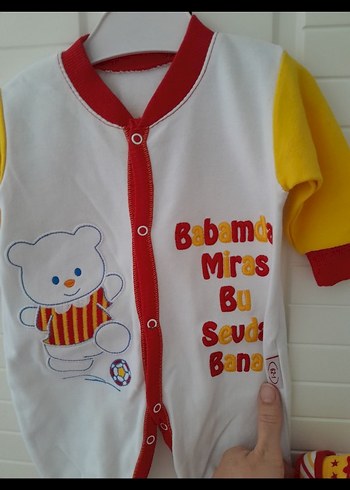 Uzun Kollu Renkli Bebek Tulum ve Patik 3 ay - Görsel 3