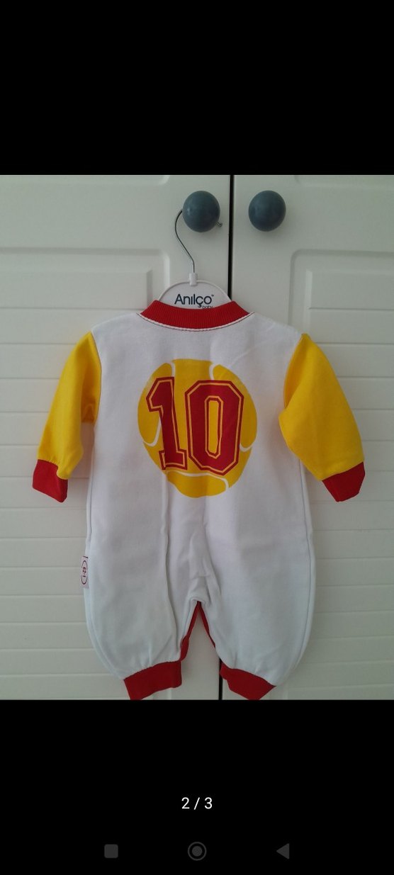 Uzun Kollu Renkli Bebek Tulum ve Patik 3 ay - Görsel 2