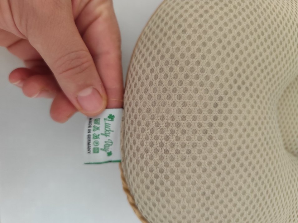 Bej Süet bebek düz kafa Yastığı - Görsel 2