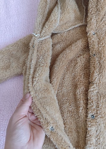 Yeni ,Kahverengi Kürklü Bebek Tulumu - Görsel 6