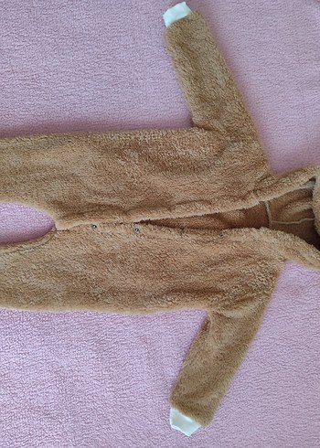 Yeni ,Kahverengi Kürklü Bebek Tulumu - Görsel 2