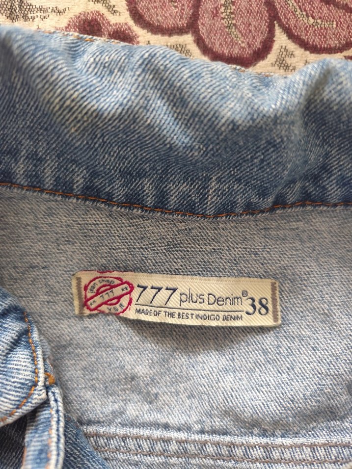 Kadın Mavi Denim Düğmeli Ceket - Görsel 3