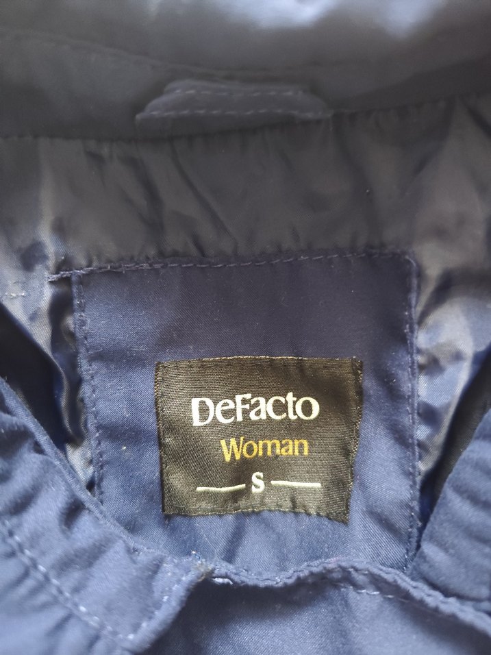 Düğmeli Lacivert Midi Kadın Trençkot - Görsel 3