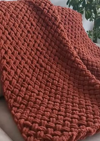 Nakışlı Örgü Çocuk Battaniyesi - Görsel 2