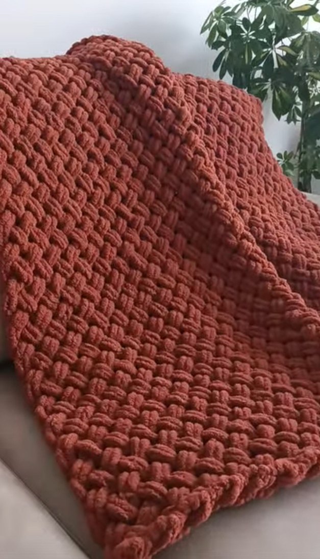 Nakışlı Örgü Çocuk Battaniyesi - Görsel 2