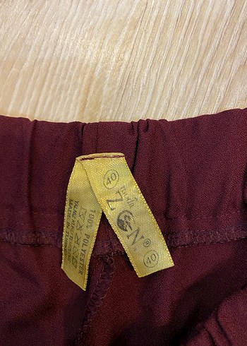 Diğer Bordo Kadın Basic Kumaş Pantolon