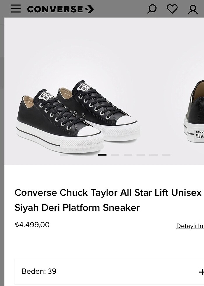 Orjinal converse deri - Görsel 2