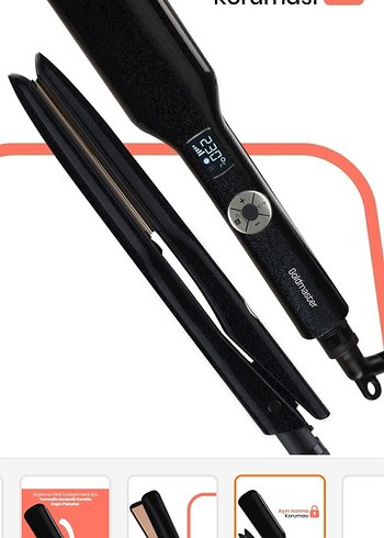 Gri Dijital Ekranlı Saç Düzleştirici - Görsel 3