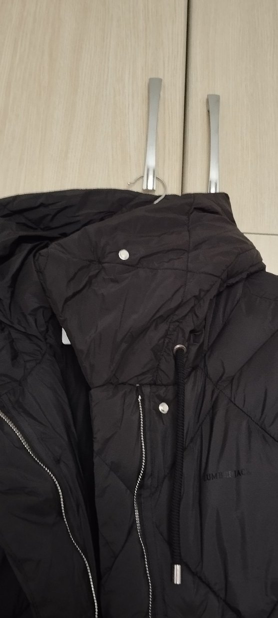 Siyah Fermuarlı Kadın Kışlık Mont - Görsel 4