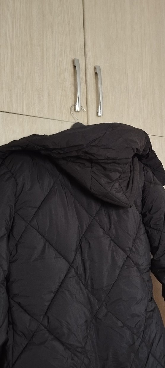 Siyah Fermuarlı Kadın Kışlık Mont - Görsel 5