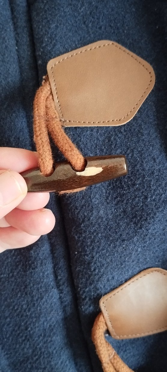 Erkek Çocuk Kapüşonlu Lacivert Düğmeli kaban - Görsel 4