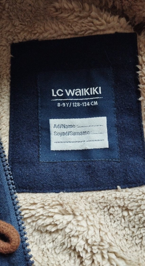 Erkek Çocuk Kapüşonlu Lacivert Düğmeli kaban - Görsel 5