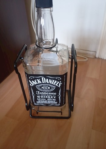 Siyah Metal Jack Daniel's şişe Tutucu - Görsel 5