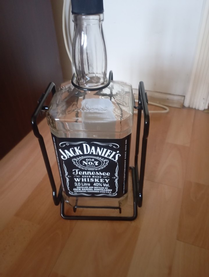 Siyah Metal Jack Daniel's şişe Tutucu - Görsel 5
