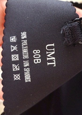 universal Beden Siyah Minimalist Goth Sütyen