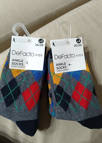 DeFacto 3 çift soket çorap - Görsel 6