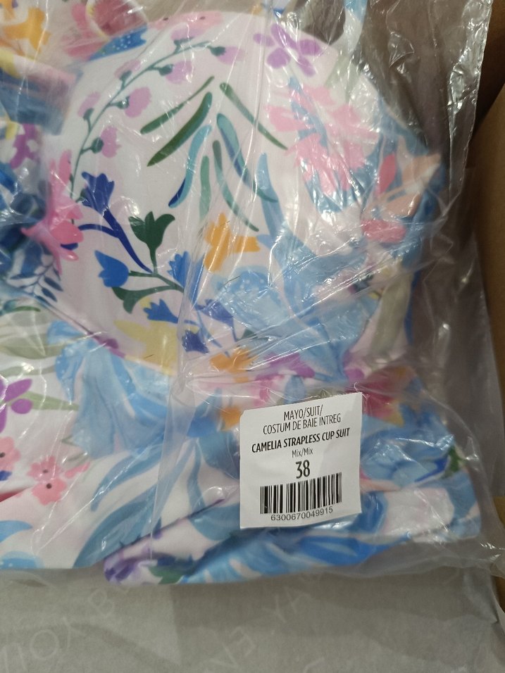 Çiçek Desenli Bağcıklı Kadın Mayo penti - Görsel 3