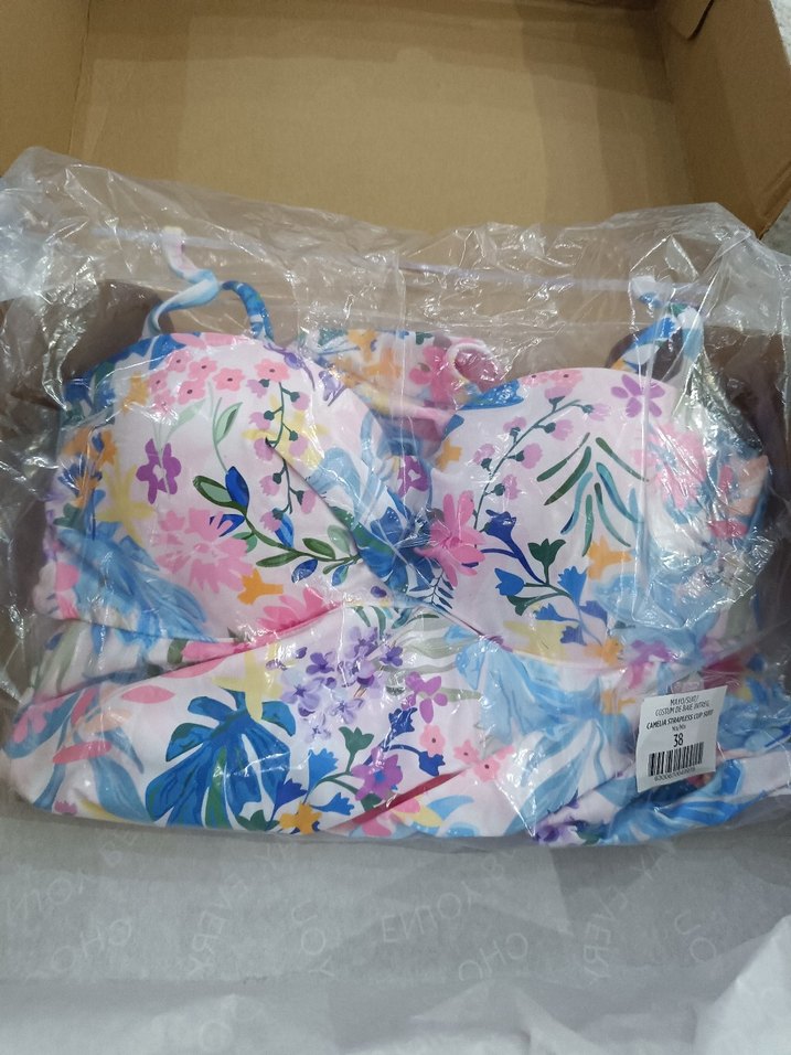 Çiçek Desenli Bağcıklı Kadın Mayo penti - Görsel 2