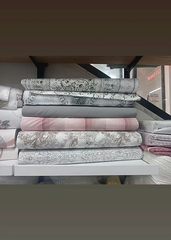 Baskılı Gri Beyaz Nevresim Takımı - Görsel 6