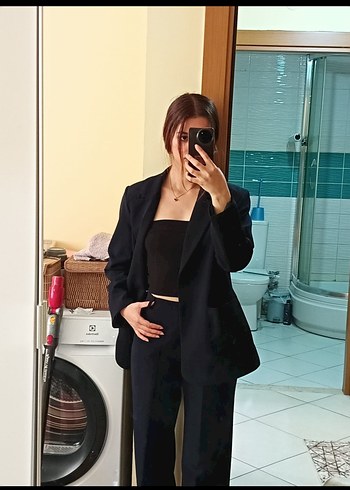 Trendyol & Milla Lacivert pantolon ceket takımı