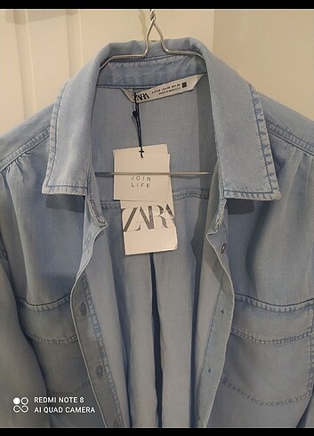 Zara Zara yumusak Jean gömlek 