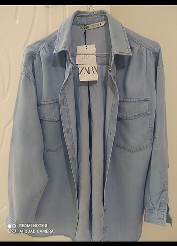 xs Beden Zara yumusak Jean gömlek 