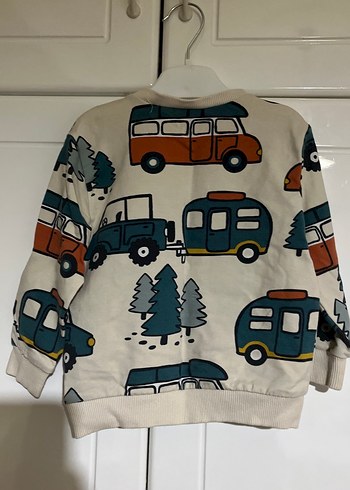 LC Waikiki Erkek Çocuk Baskılı Gri Sweatshirt
