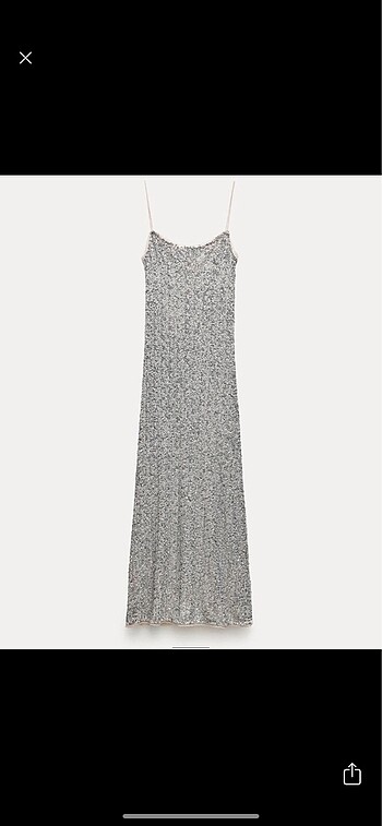 Zara pul payet elbise