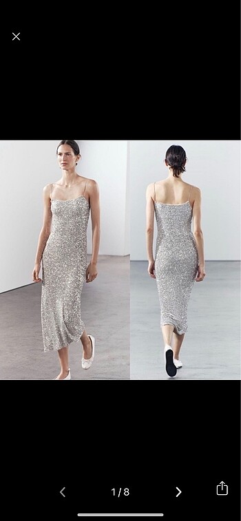 Zara Zara pul payet elbise
