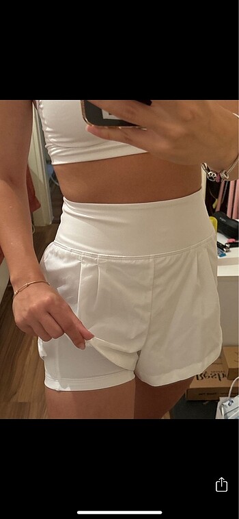 xs Beden beyaz Renk Nike tenis şortu