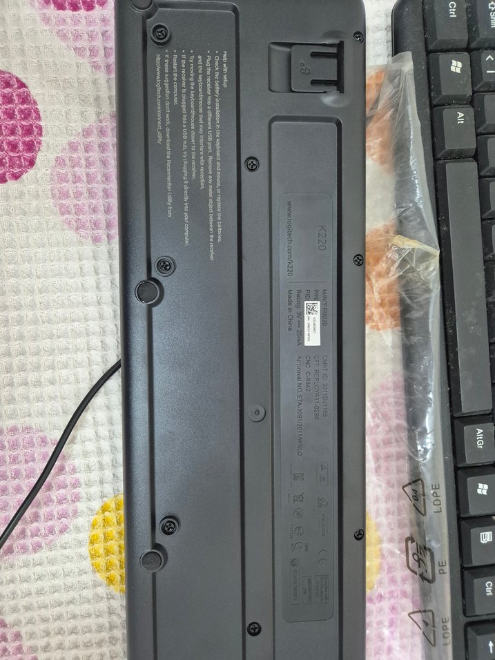 Logitech K220 Siyah Klavye - Görsel 2