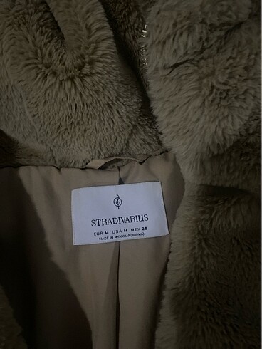 m Beden Stradivarius peluş mont