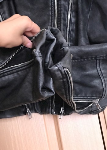 l Beden Zara deri biker ceket