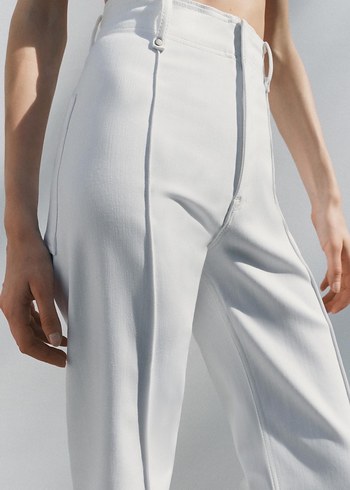 Zara beyaz jean pantolon - Görsel 4