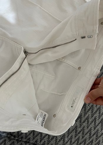 Zara beyaz jean pantolon - Görsel 9