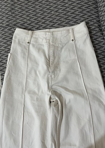 Zara beyaz jean pantolon - Görsel 6