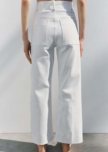 Zara beyaz jean pantolon - Görsel 3