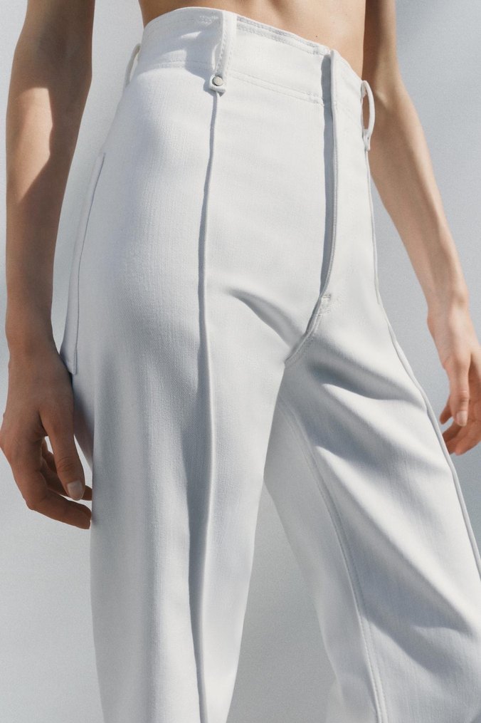 Zara beyaz jean pantolon - Görsel 4