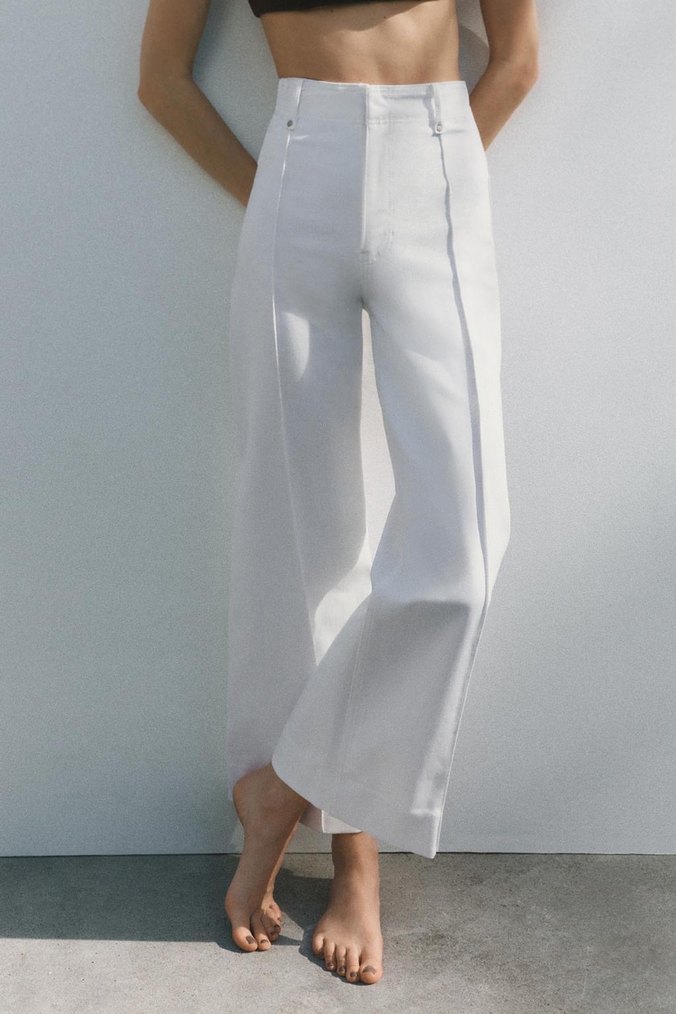 Zara beyaz jean pantolon - Görsel 2
