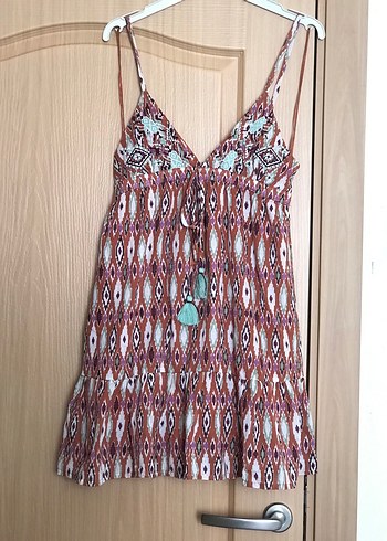 s Beden Pull and bear rustik elbise