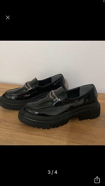 40 Beden Siyah loafer ayakkabı