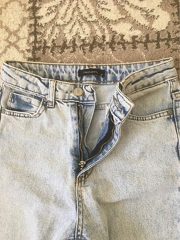 32 Beden mavi Renk Trendyolmilla flare jean
