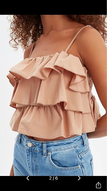 xs Beden camel Renk Trendyolmilla askılı bluz