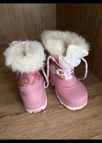 Kız Çocuk Pembe Kürklü bot - Görsel 4