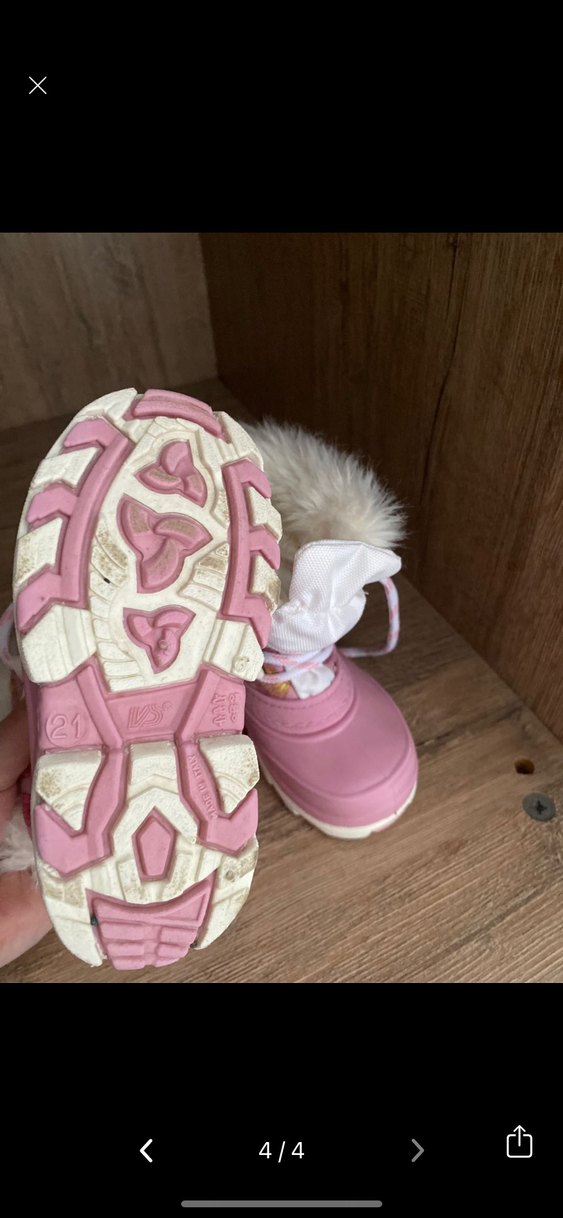 Kız Çocuk Pembe Kürklü bot - Görsel 3