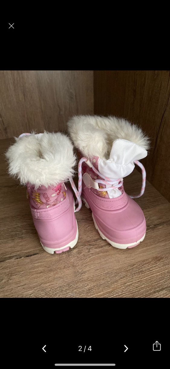 Kız Çocuk Pembe Kürklü bot - Görsel 4