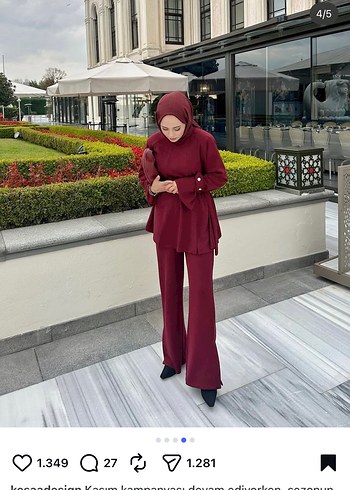 Kesaa desing bordo takım - Görsel 2