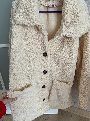 s Beden camel Renk Peluş mont